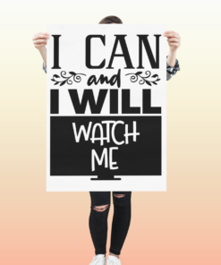 I Can I Will Watch Me - Poster